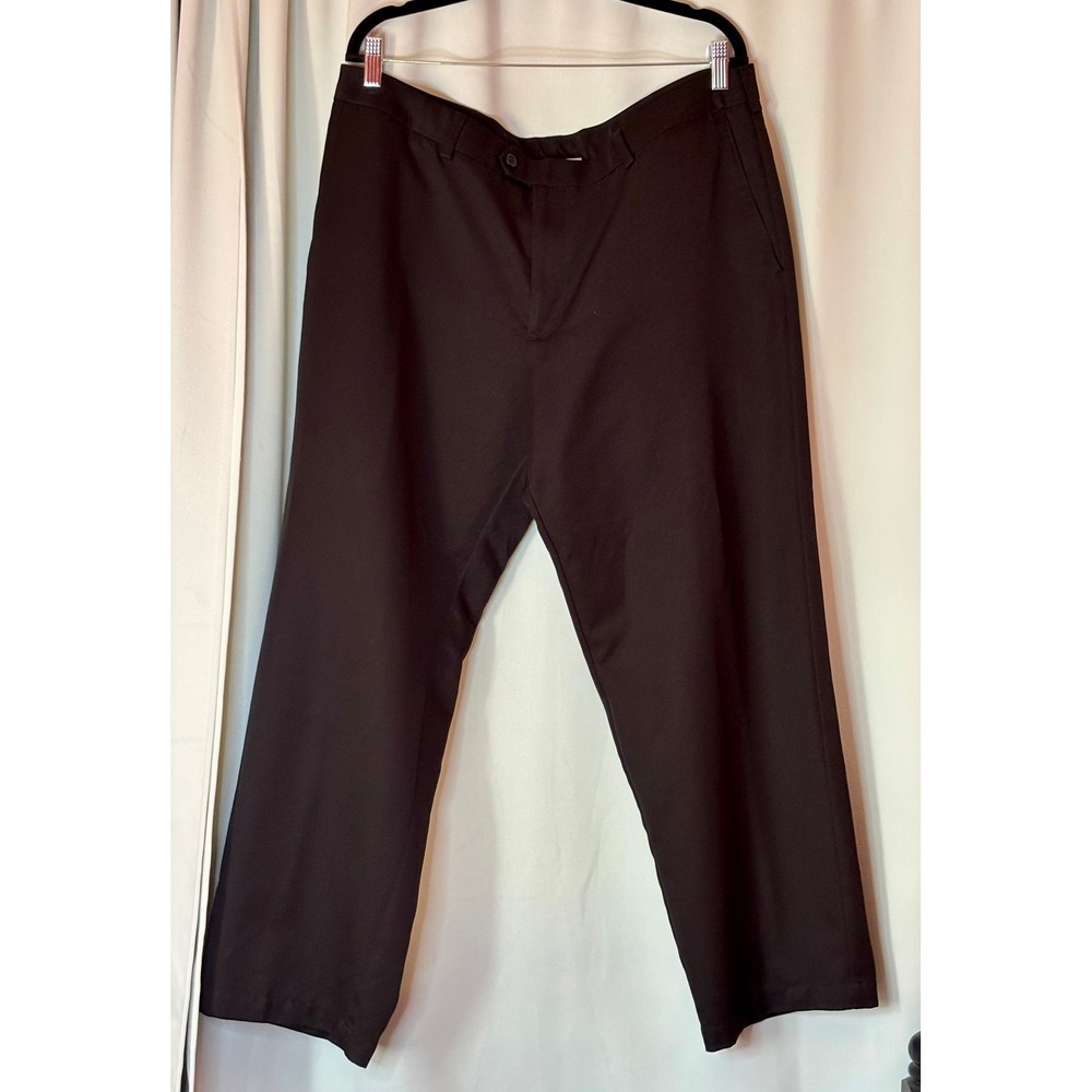 IZOD Golf Mens Black Flat Front Performance Pants 38x30 4564069